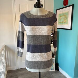 KENAR Angora Blend Striped Sweater (size S)